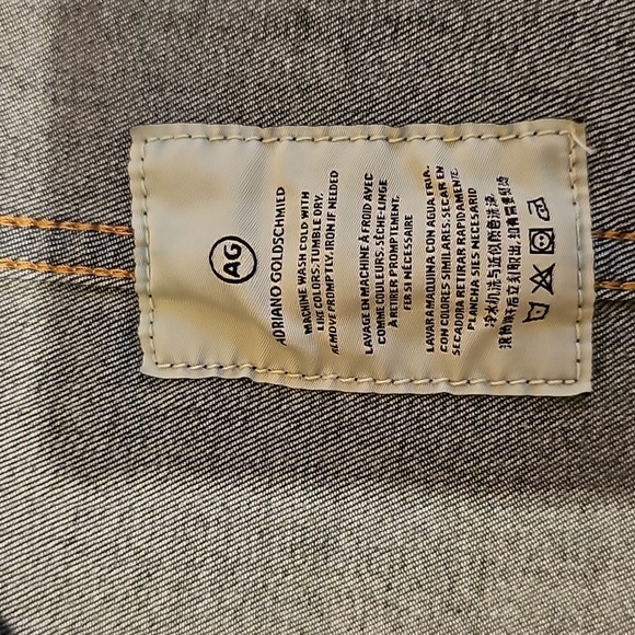 AG Adriano Goldschmied Dark Blue Denim Jacket - Picture 9 of 10